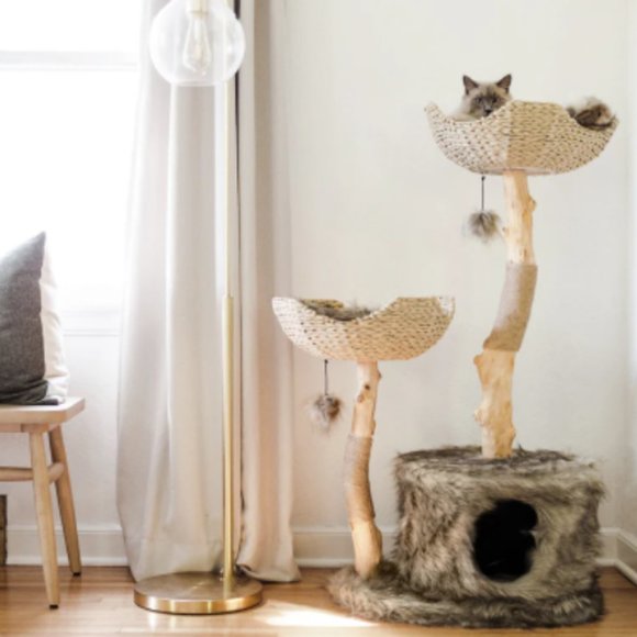 Custom Real Wood Cat Tree - Picture 5 of 10